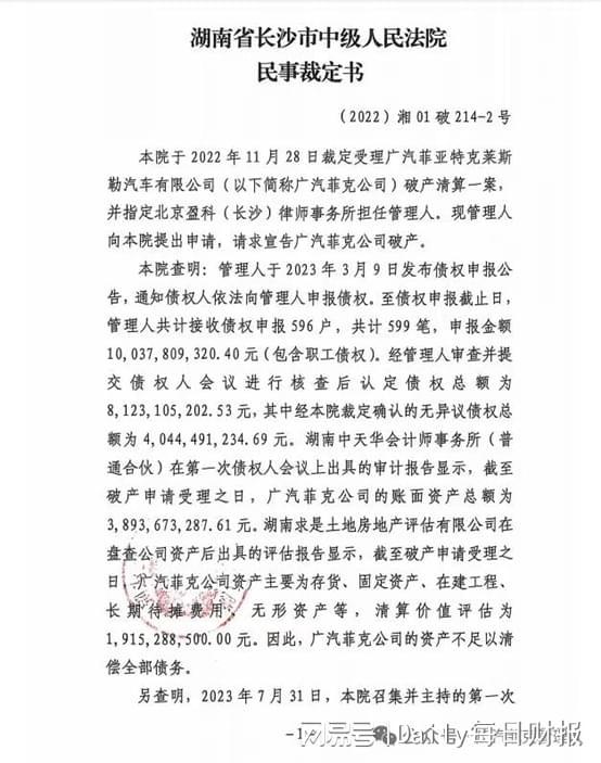 天下车智|广汽菲克宣布破产，一家合资车企的衰败