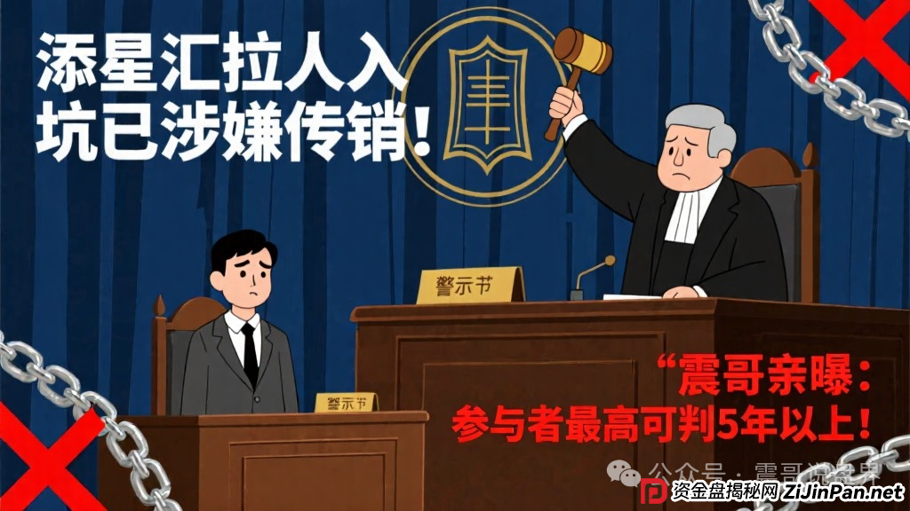 添星汇拉人入坑已涉嫌传销!震哥亲曝:参与者最高可判5年以上!