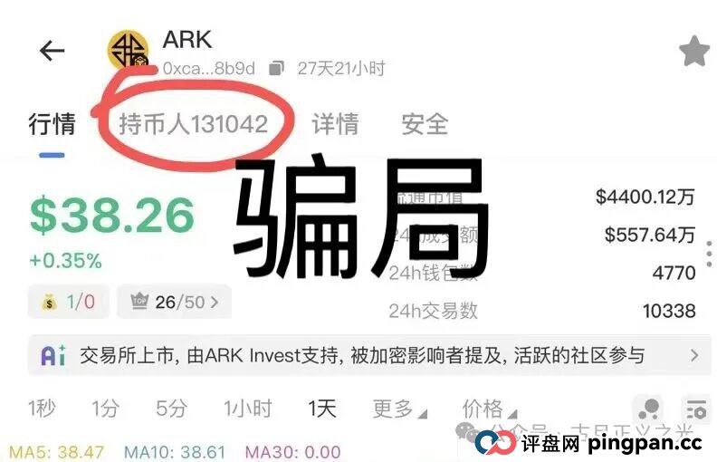 ARK方舟之境V3质押类资金盘骗局，靠黑“奥拉丁”发展13万会员，诈骗团伙圈钱过亿，马上崩盘暴跌！